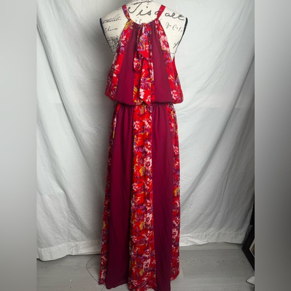 ModCloth Elegant Chiffon Maxi Dress. Size XL - Picture 10 of 13